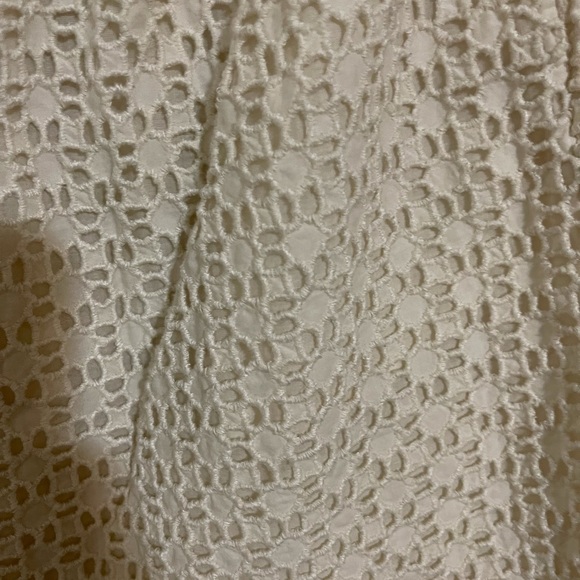 Lucky Brand Ivory White Eyelet Skirt Size - Small - Picture 8 of 8